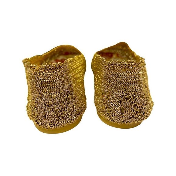 American Eagle Metallic Gold Woven Flats • Size 7 • NWOT - Picture 10 of 13